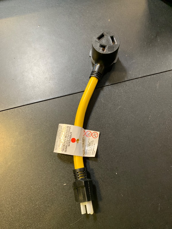 Photo 1 of Dryer Adapter Cord,12Inch NEMA 5-15P Male to 10-30R Female Power Adapter, Heavy Duty STW 10 Gauge Only for 15 Amp 120V Dryer(Please Check The Power Power Plug Type and Size Before Order)