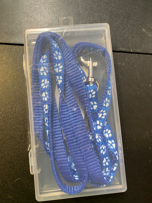 Photo 1 of Dark Blue Puppy Collar with Bell Leash Set, Kitten Collar with Bell Nylon Soft Adjustable Buckle for XXS XSmall Tiny Boy Girl Pets Female Cats Chihuahua X-Small