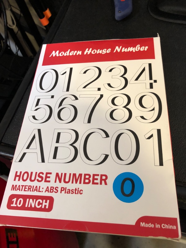 Photo 1 of IVERRA 10 Inch Black House Numbers for Outside, Large Floating Home Address Numbers, Modern Outdoor House Number for Wall Street Garage Gate (0)