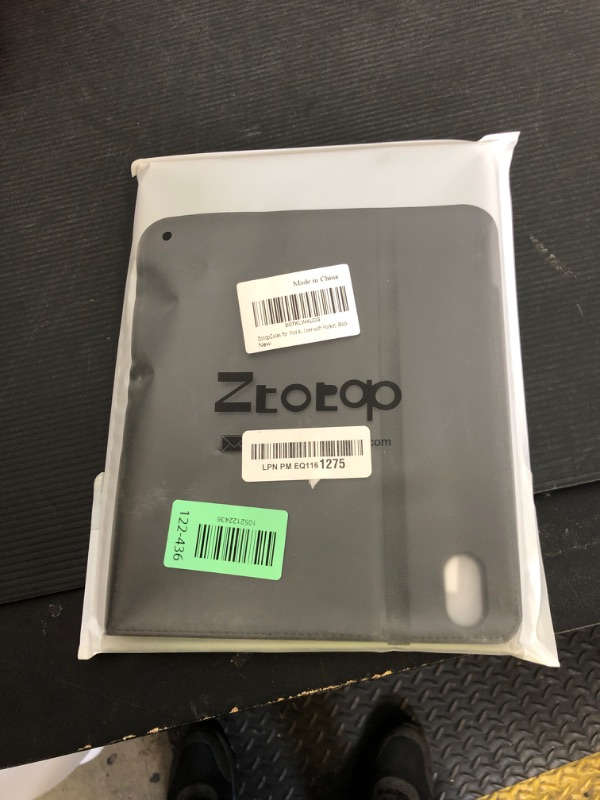 Photo 1 of ZtotopCases for IPad Air (M3 2025 / M2 2024) 11 Inch, iPad Air 4th & 5th Generation (2020/2022) 10.9 Inch Case with Pencil Holder, Multi-Angle Viewing Leather Folio Cover with Pocket, Black
