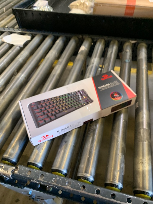 Photo 1 of Redragon Wireless Gaming Keyboard, BT/2.4Ghz Tri-Mode Mechanical Keyboard with Aluminum Pannel, Hot-Swap Red Switch, Programmable 87 Keys TKL, LED Rainbow Backlit - K552-KRS