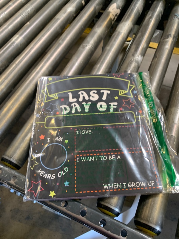 Photo 1 of OHOME 2 Pack First and Last Day of School Sign Board - Double Sided Back to School Supplies | Classroom Decorations for Preschool - Teacher Supplies for 1st Day of Kindergarten - Classroom Must Haves