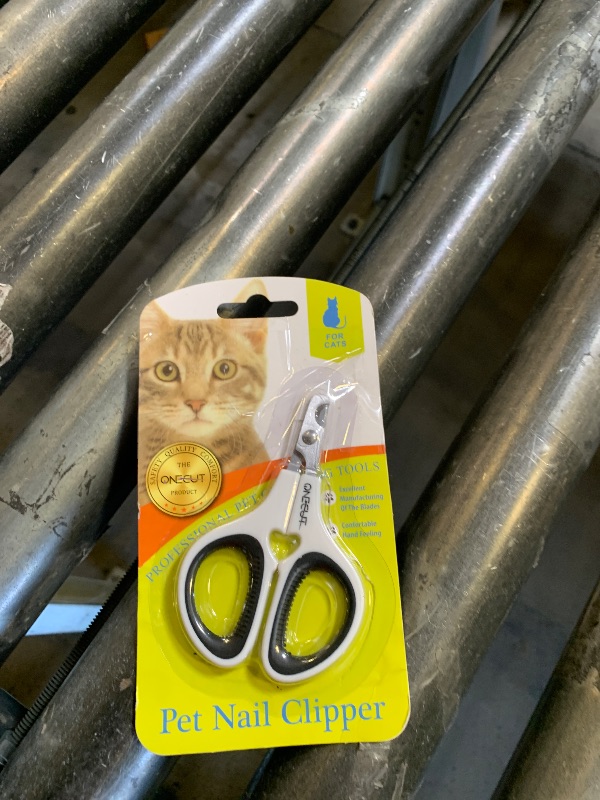 Photo 1 of OneCut Pet Nail Clippers, Update Version Cat & Kitten Claw Nail Clippers for Trimming, Professional Pet Nail Clippers Best for a Cat, Puppy,Rabbit, Kitten & Small Dog,Sharp & Safe (Black)