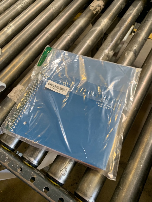 Photo 1 of Five Star Spiral Notebook + Study App, 5 Subject, College Ruled Paper, 8-1/2" x 11", 200 Sheets, Fights Ink Bleed, Water Resistant Cover, Pacific Blue (73635)