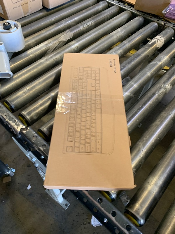 Photo 1 of EDJO Wireless Keyboard, 2.4G Ergonomic Full Size Wireless Computer Keyboard with Wrist Rest for Windows, Mac OS Desktop/Laptop/PC?Black?