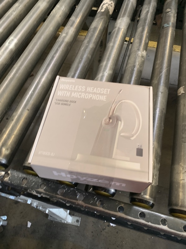 Photo 1 of Bluetooth Headset, Wireless Headphones with Microphone Noise Canceling & USB Dongle, V5.0 Trucker Bluetooth Headset with Mic Mute & Charge Dock for PC/Laptop/Phone/Meeting/CallCenter/Office Gold