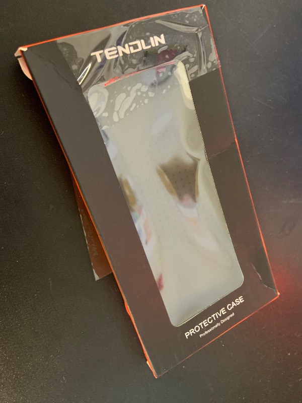 Photo 1 of TENDLIN Compatible with iPhone Xs Max Case Translucent Matte Hard Back with Soft Silicone Bumper Comfortable Case (Black)