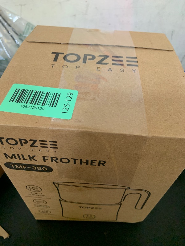 Photo 1 of Topzee Electric Milk Frother and Steamer 4-in-1, 16.9oz/500ml Large Capacity, Frother for Coffee with Warm/Cold Foam, Warm Milk & Hot Chocolate for Latte, Cappuccino