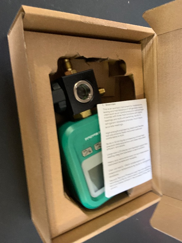 Photo 1 of Vanlison Portable Digital HVAC Manifold Gauge Set Refrigerant Gauge Diagnostic Tool for R134A/R410A/1234YF 12 Refrigerants | Pressure/Vacuum/Leak Test | Automotive & Home HVAC Maintenance