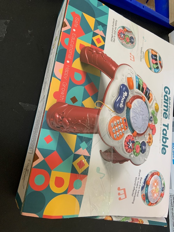 Photo 1 of BACCOW Baby & Toddler Toys, Baby Activity Center 6 to 12-18 Month Old, Learning Musical Table Toys for 1 2 3 Year Old Boys Girls Gifts