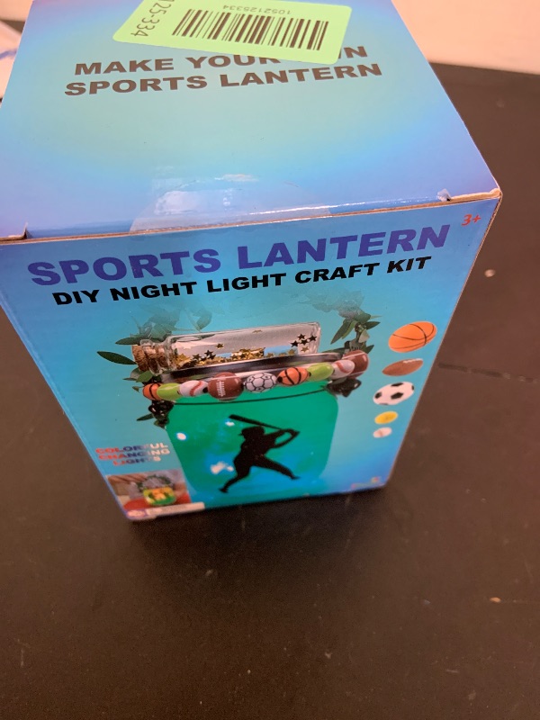 Photo 1 of Make Your Own Sports Night Light Lantern Jar Arts & Crafts For Boys And Girls, Football, Soccer, Basketball, Tennis & Baseball Gifts For Kids, DIY Art Kit Age 4 5 6 7 8-12, Best Kids Birthday Present