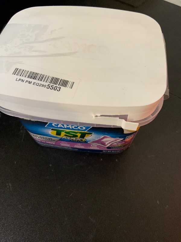 Photo 1 of Camco TST MAX RV Toilet Treatment Drop-INs - Control Unwanted Odors and Break Down Waste and Tissue - Septic Tank Safe - Lavender Scent - 30-pack (41553)