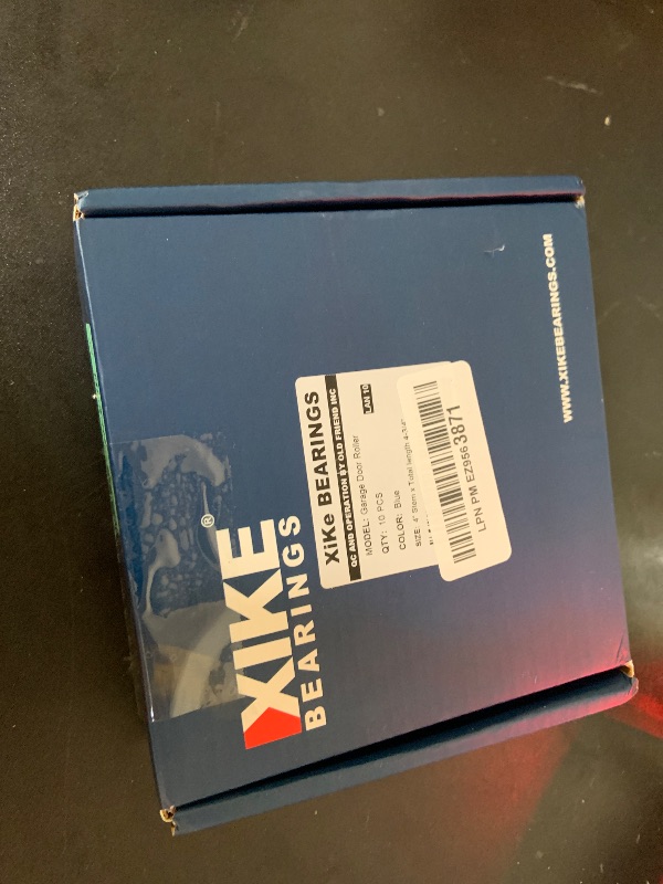 Photo 1 of XiKe 10 Pack Blue 2" Nylon Garage Door Roller 4" Stem, Quiet/Durable and High Load, Use 6200-2RS Double Seals Precision Bearings.