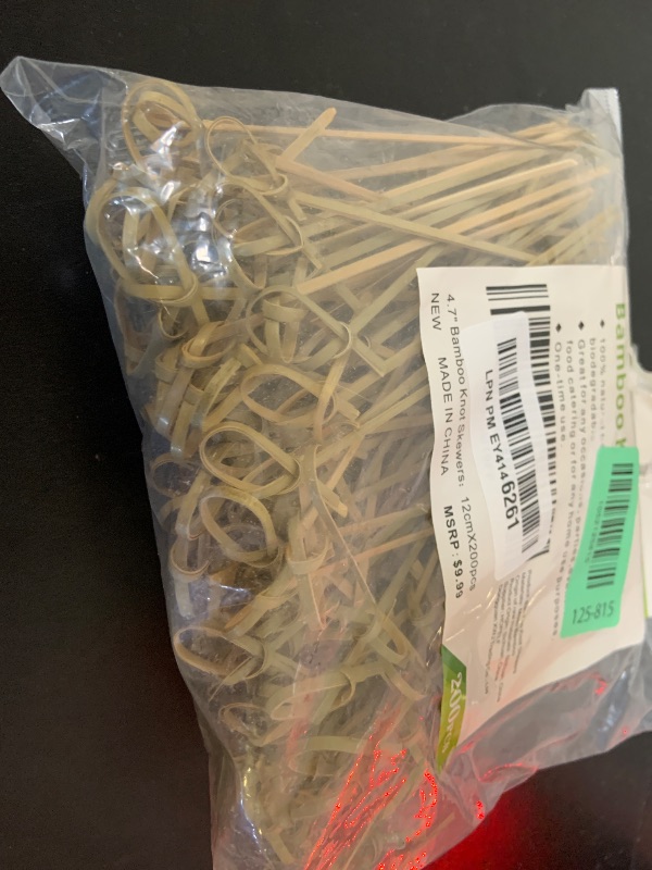 Photo 1 of 200PCS Cocktail Picks Bamboo Skewers for Appetizers, Fancy Toothpicks for Appetizers, 4.7 Inch Long Decorative Knot Bamboo Cocktail Sticks for Party Drinks Food Fruit Charcuterie Boards Accessories