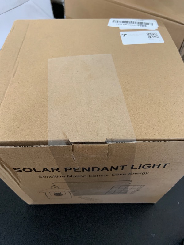 Photo 1 of HULPPRE 3000lm Solar Shed Light,Daytime or Night,Classic Metal Solar Lights Indoor&Outdoor with E27 Bulb,Cool or Warm White,5 Modes Barn,Chicken Coop Light,Pendant Lamp for Patio,Garden,Yard,Gazebo