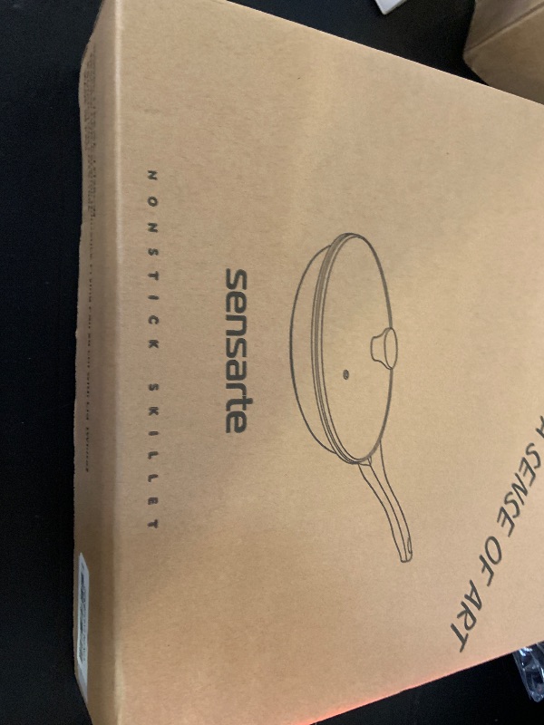Photo 1 of SENSARTE Nonstick Ceramic Frying Pan Skillet with Lid, 11 Inch Omelet Pan, Healthy Non Toxic Chefs Pan, Induction Compatible Egg Pan with Heat Resistant Handle, Free of Intentionally Added PFAS/PTFE