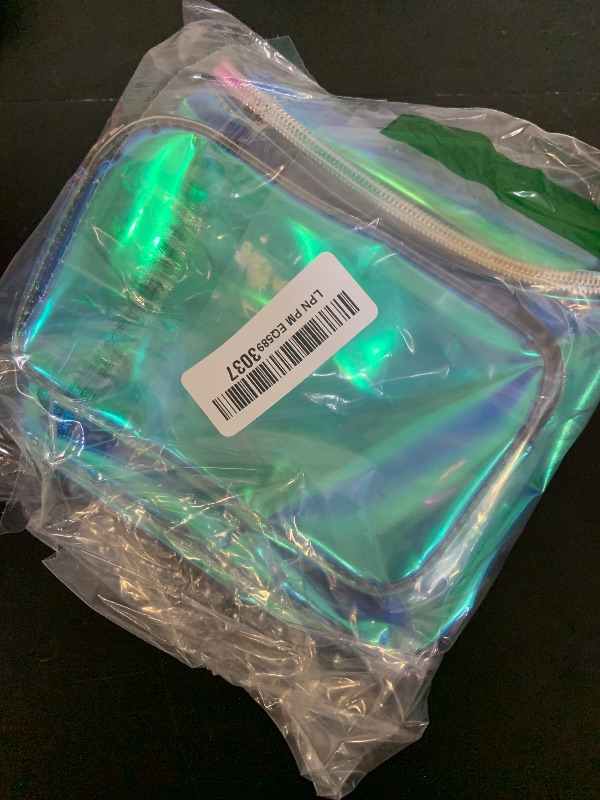 Photo 1 of Shiny Neon Fanny Bag for Women Rave Festival Hologram Bum Travel Waist Pack (Iridescent Purple)