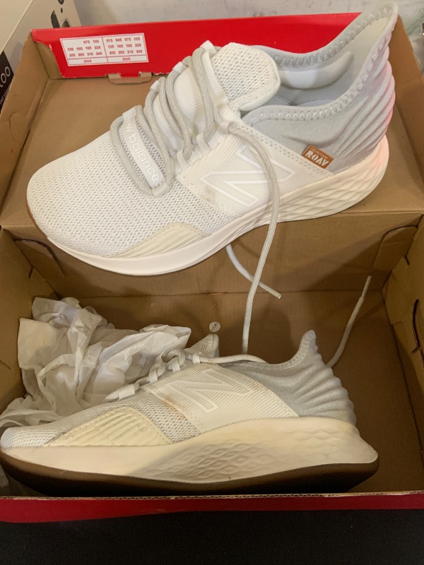 Photo 1 of New Balance Women's Fresh Foam Roav V1 Running Shoe, Paper White/Gum, 5 Wide