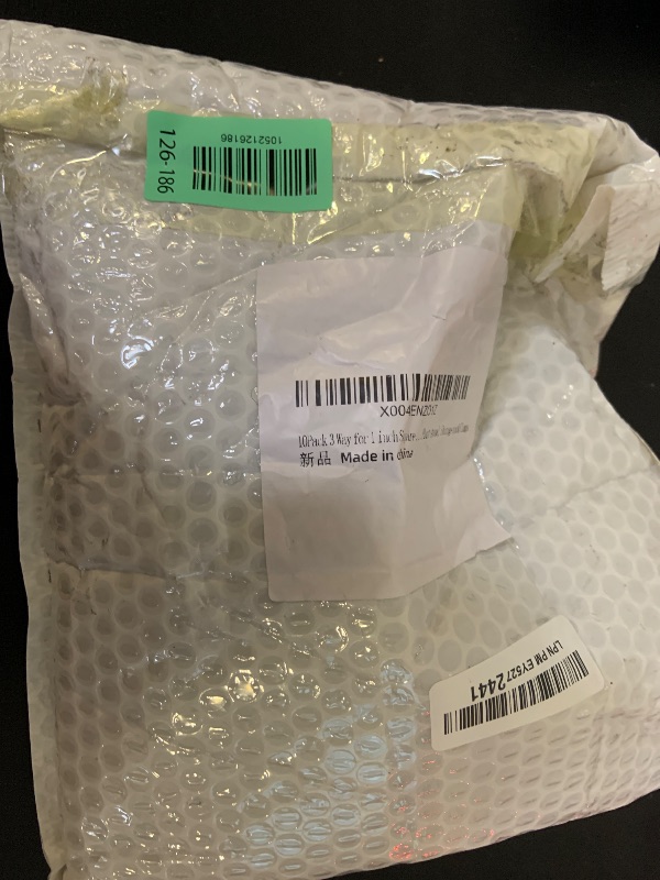 Photo 1 of 10Pack 3 Tee for 1 inch Square Tube, Aluminum Joint, Handrail Guardrail Fitting,Shelving,Plant stand, Storage rack Clamps
