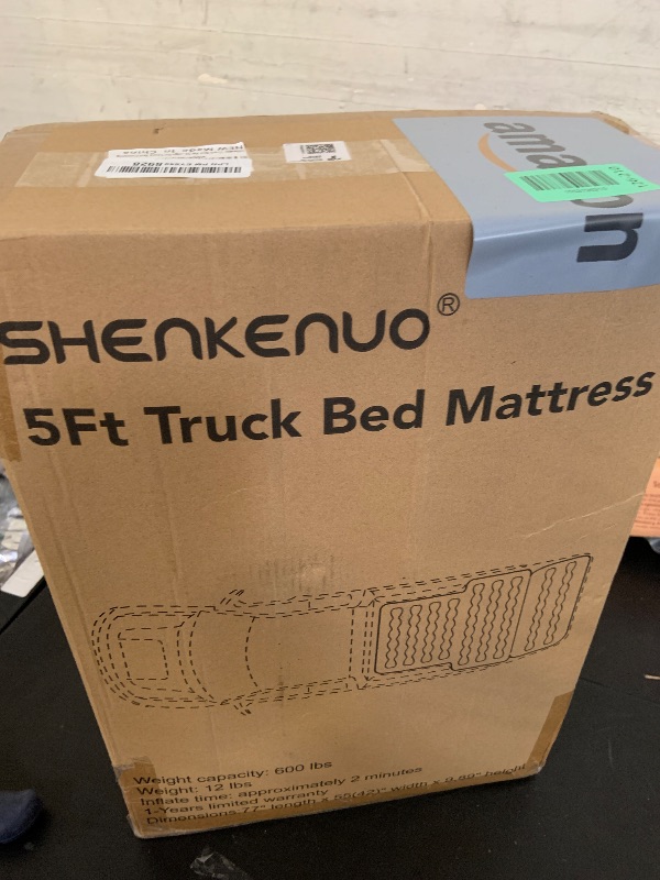 Photo 1 of Inflatable Truck Bed Air Mattress for Tacoma (2001-2024) & Jeep Gladiator JT (2019-2024) | 5ft-5.5ft Camping Mattress with 600lbs Capacity, 300D Oxford Fabric, Anti-Slip Design for Truck Bed Camping