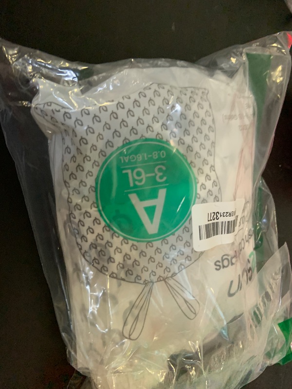 Photo 1 of Cesun Code A Drawstring Trash Bags Pre Cut 1.6 Gallon / 6 Liter Small Bathroom Trash Can Liners, White