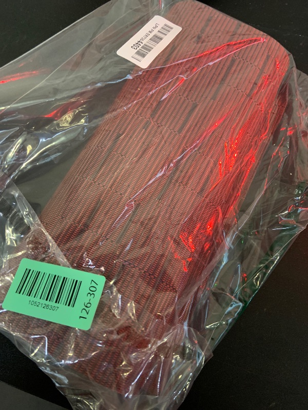 Photo 1 of Leetaltree Burgundy Placemats Set of 8 - Heat Resistant Non-Slip Place mats for Dining Table, Washable Durable PVC Vinyl Woven Table Mats?Burgundy, 8?