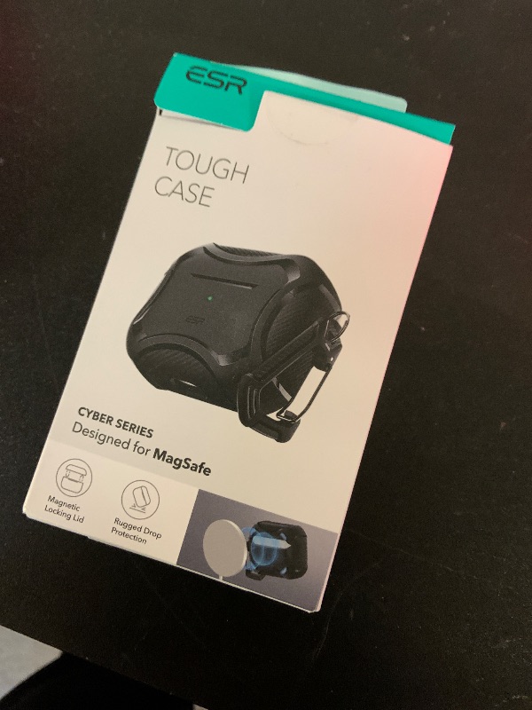 Photo 1 of ESR for AirPods Pro 2nd Generation Case, Compatible with Airpods Pro Case 2nd/1st Gen (2023/2022/2019), Compatible with MagSafe, Powerful Drop Protection, Magnetic Lid,Gray