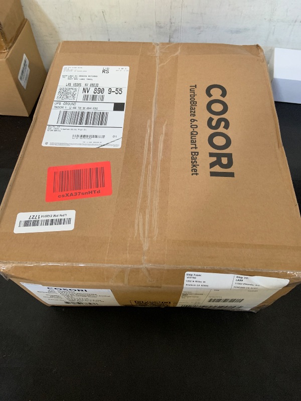 Photo 1 of COSORI Turboblaze 6Qt Air Fryer Original Basket, Replacement Accessories for CAF-DC601-KUS Air Fryer, Non-Stick, Dishwasher-Safe, CRP-DC601RB-KUS, Dark Grey