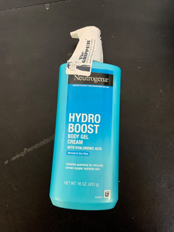 Photo 1 of Neutrogena Hydro Boost Body Gel Cream, Hydrating Body Lotion with Hyaluronic Acid for Normal to Dry Skin, Lightweight Fragrance-Free Hyaluronic Acid Moisturizer, 16 OZ