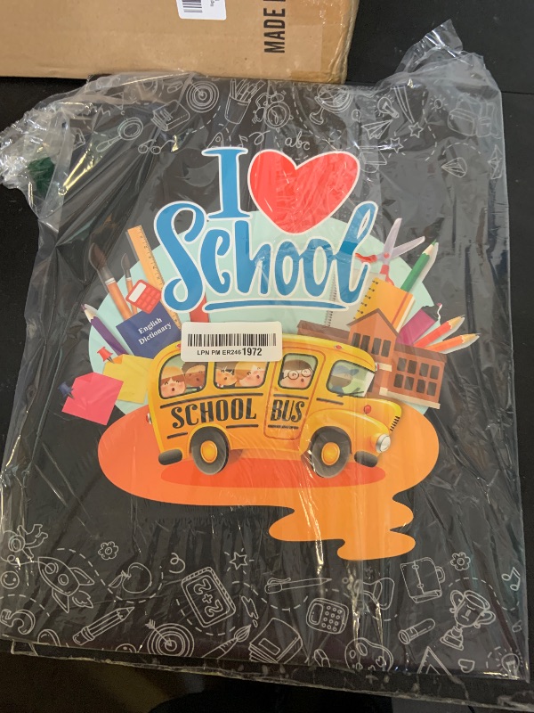 Photo 1 of PETCEE First Day of School Board Sign - 11"x14" Double Sided Reusable and Erasable 1st First & Last Day of Preschool Pre-K Chalkboard Sign Photo Prop Gift Back to School Supplies for Kids Son Daughter