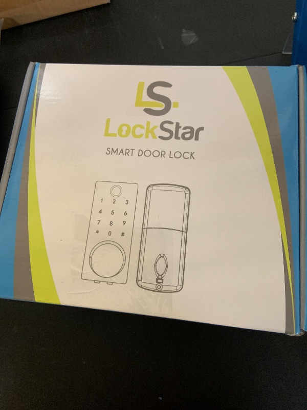 Photo 1 of LOCKSTAR® Smart Door Lock • Keyless Entry Deadbolt Door Lock • Multiple Entry Methods – APP • Fingerprint Touch ID • Keypad Code • Card FOB • Traditional Key • Smart Home Devices