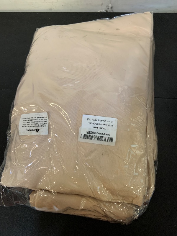Photo 1 of BRILLMAX 4 Pack Beige Round Tablecloths 120 Inch - Circle Bulk Linen Polyester Fabric Washable Table Cloth Cover for Wedding Reception Banquet Birthday Party Buffet Restaurant