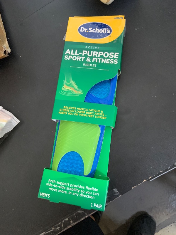 Photo 1 of Dr. Scholl’s Sport Insoles - Superior Shock Absorption and Arch Support to Reduce Muscle Fatigue and Stress on Lower Body Joints for Men Size 8-14