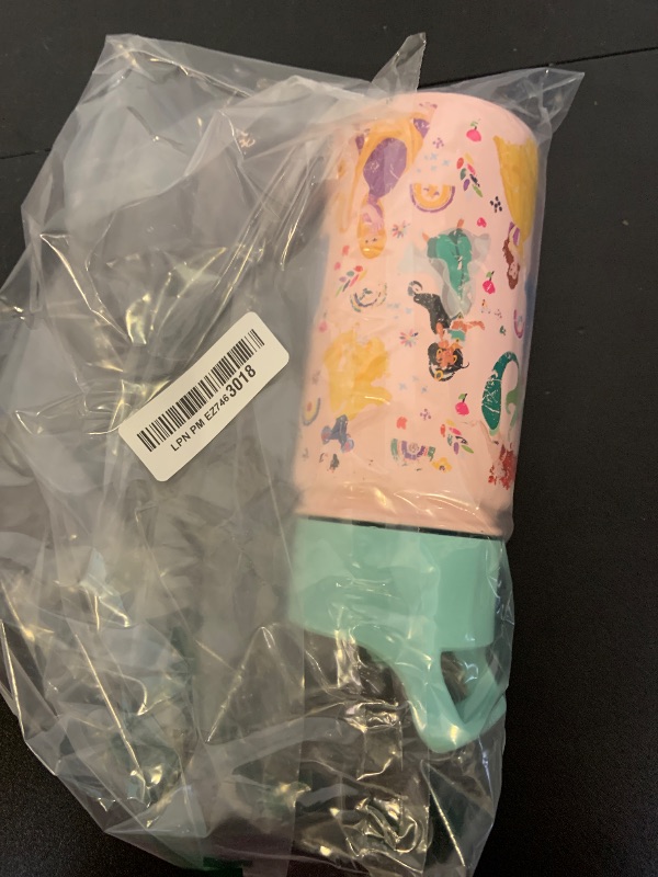 Photo 1 of Simple Modern Kids Summit Water Bottle with Straw Lid | Disney Princess 14oz Stainless Steel Cup Insulated Tumbler for Girls, School | Princess Rainbows