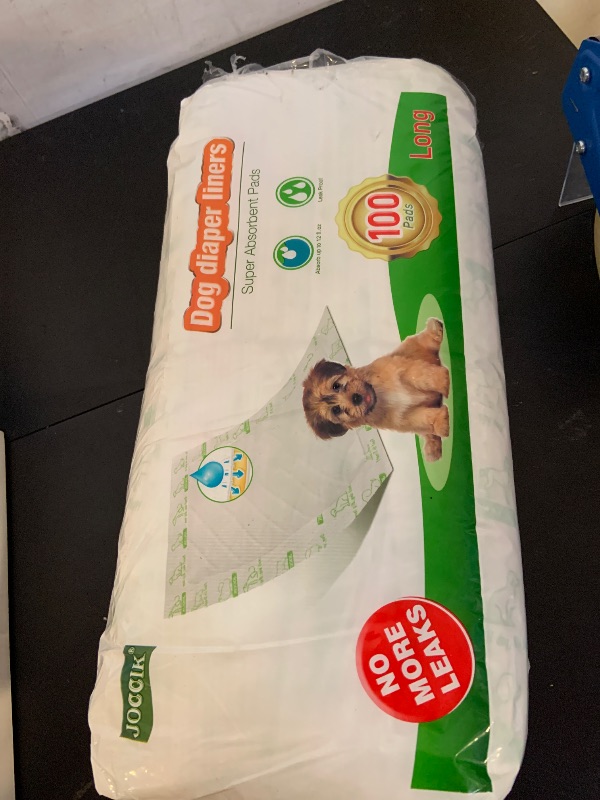 Photo 1 of Dog Diaper Liners 100ct Super Soft and Absorbent Dog Diaper Booster Pads for Male Dog Belly Bands or Female Dog Diapers (Long, 100pcs)1052127464
