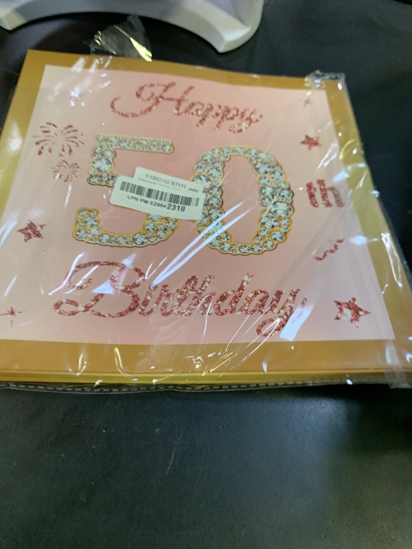Photo 1 of 50th Birthday Decorations Boxes for Women - 3PCS Pink Rose Gold Happy 50th Birthday Balloons Boxes,Fifty Year Old Birthday Theme Cardboard Box Decor