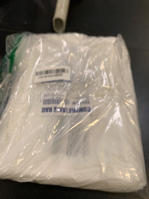 Photo 1 of Eco Friendly Clear Poly Bags with Suffocation Warning - 10" x 13" (100 Count) - Strong Self Seal - Biodegradable Premium Frosted Bag for Packaging