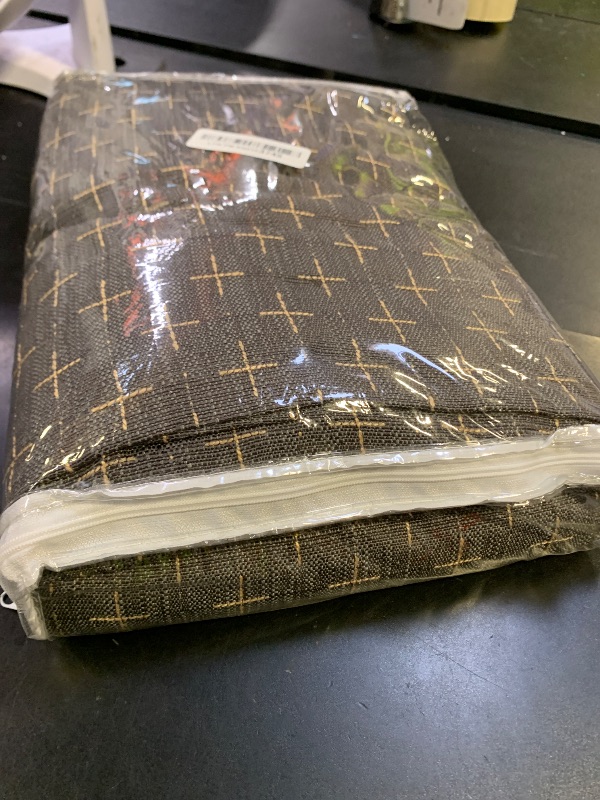 Photo 1 of VOGOL Polyester Window Curtains 63 Inch Length, 60% Blackout Leaves Embroidered Window Treatments for Bedroom, Top Grommet, 2 Panels, 52 x 63