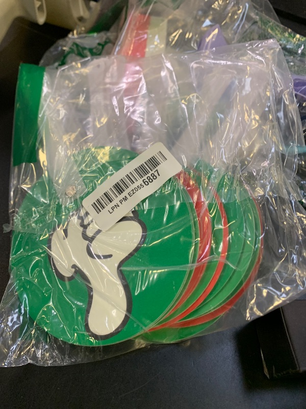 Photo 1 of Macarrie 30 Pack Thumbs up Thumbs Down Classroom Voting Paddles Handy Teacher Classroom Event Supplies Plastic Thumbs up Sign Green Red Yes or No Paddles True False Paddles for School Student
