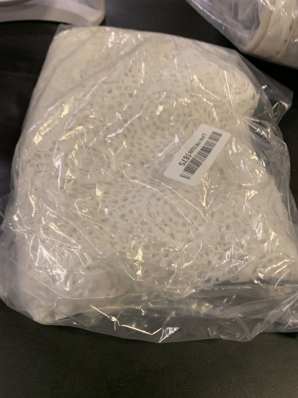 Photo 1 of Honra Orraphtstu Baby Photography Props Lace Blanket for Newborn Photoshoot Layers Photo Posing Backdrop Boho (M, White)