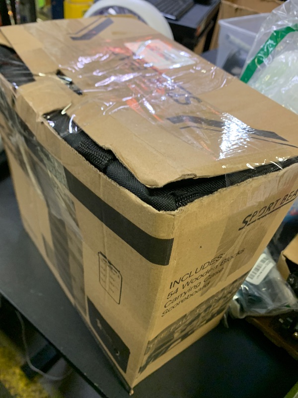 Photo 1 of Outdoor Games Large Tower Game 54 Blocks Stacking Game Includes Carry Bag and Scoreboard