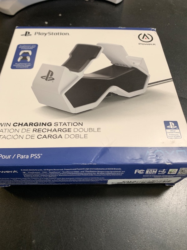 Photo 1 of PowerA Twin Charging Station for Dualsense Wireless Controllers, Charge, Sony PlayStation, PS5, Officially Licensed