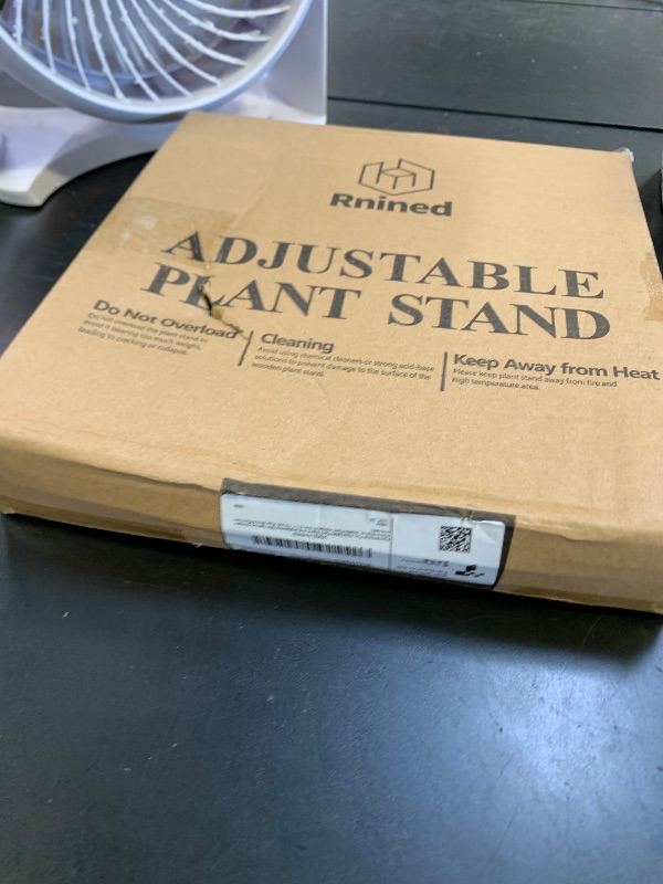Photo 1 of Rnined Adjustable Plant Stand Indoor,Bamboo Mid Century Modern Plants Stands, Stable Plant Holder,Fit 8 9 10 11 12 inch Pots (Pot & Plant Not Included)