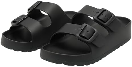 Photo 1 of Men’s Sandals – Adjustable Buckle Strap Slide Sandals with Arch Support | Comfortable Footbed, Non-Slip Sole, Open-Toe Casual Slippers for Indoor & Outdoor REEF 9 womens