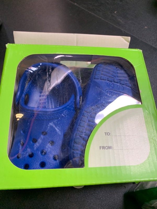 Photo 1 of Crocs Classic Littles Clogs (Infant) Blue Bolt 2-3 Infant M