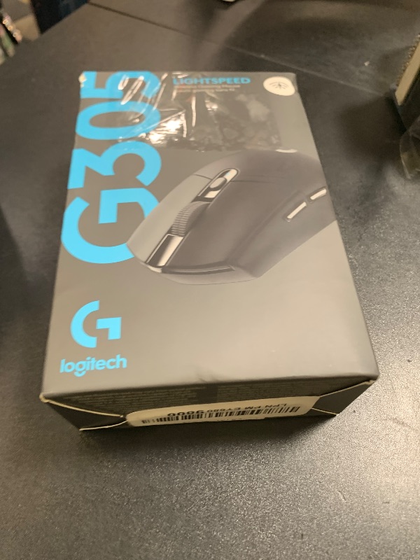 Photo 1 of Logitech G305 LIGHTSPEED Wireless Gaming Mouse, Hero 12K Sensor, 12,000 DPI, Lightweight, 6 Programmable Buttons, 250h Battery Life, On-Board Memory, PC/Mac - Black