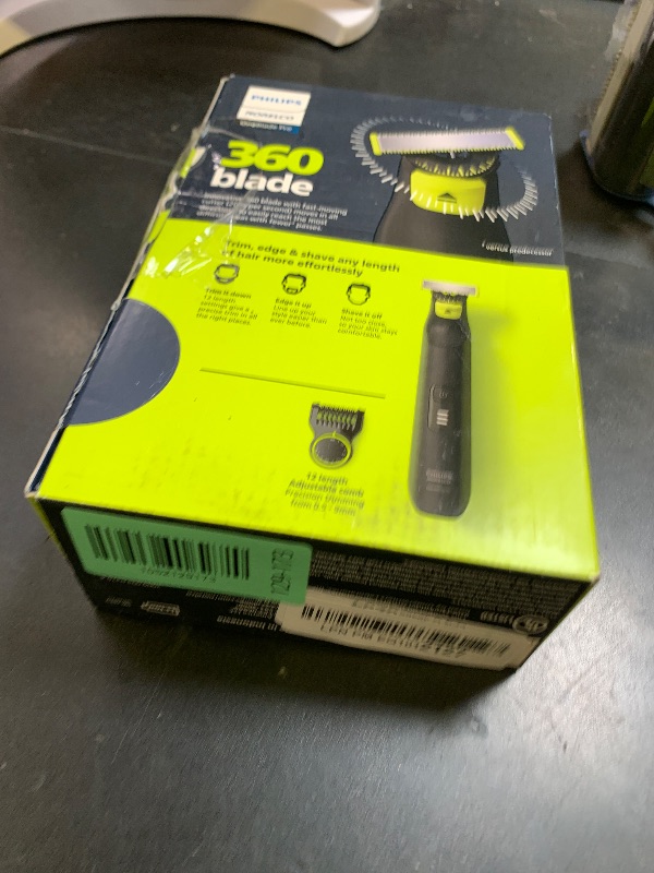 Photo 1 of Philips Norelco OneBlade 360 Pro Hybrid Electric Shaver & Trimmer, with 12-in-1 Comb, QP6531/70