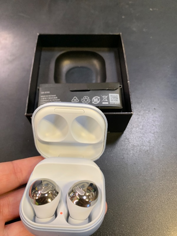 Photo 1 of SAMSUNG Galaxy Buds Pro, Bluetooth Earbuds, True Wireless, Noise Cancelling, Charging Case, Quality Sound, Water Resistant, Phantom Silver (US Version)