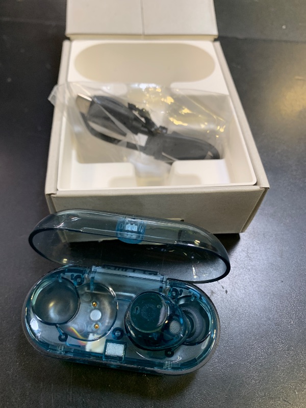 Photo 1 of Sony WF-C710N Truly Wireless Noise-Canceling Earbuds with up to 30-Hour Battery Life, Lightweight and Secure, Glass Blue