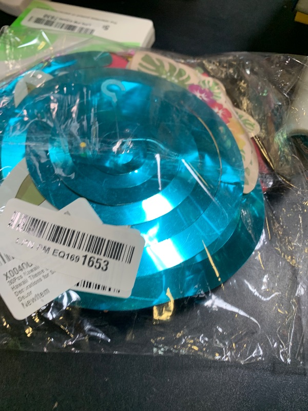 Photo 1 of 30Pcs Hawaii Party Hanging Swirl Decorations Hawaii Theme Ceiling Whirl Hanging Decorations for Summer Theme Birthday Party Decor
